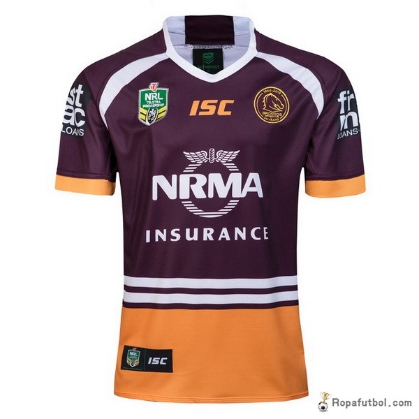 Camiseta Rugby Brisbane Broncos Replica Primera Ropa 2018 Purpura